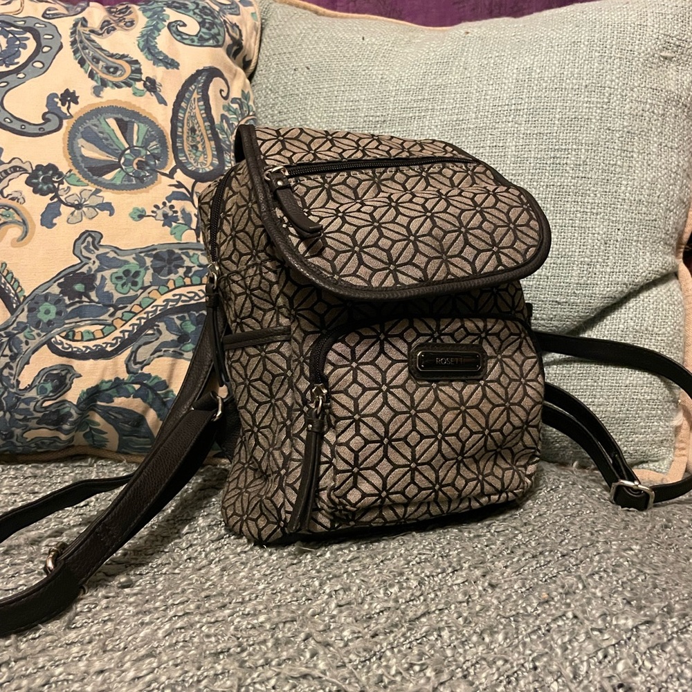 Black and Grey small backpack